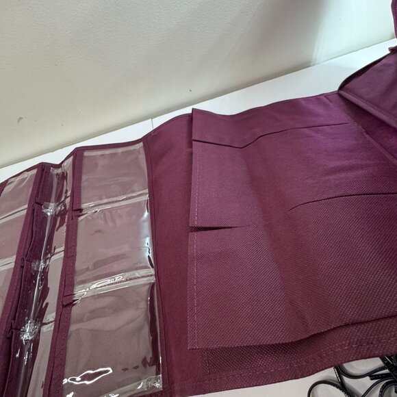 Behind The Door Hanging Organizer Jewelry Storage Purple Multi-Function New - Picture 6 of 6